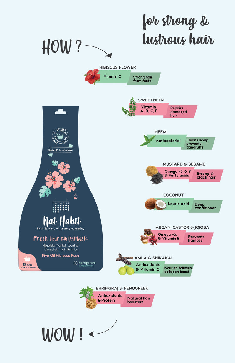 Five Oil Hibiscus NutriMask <br><i>for Hairfall Control</i>