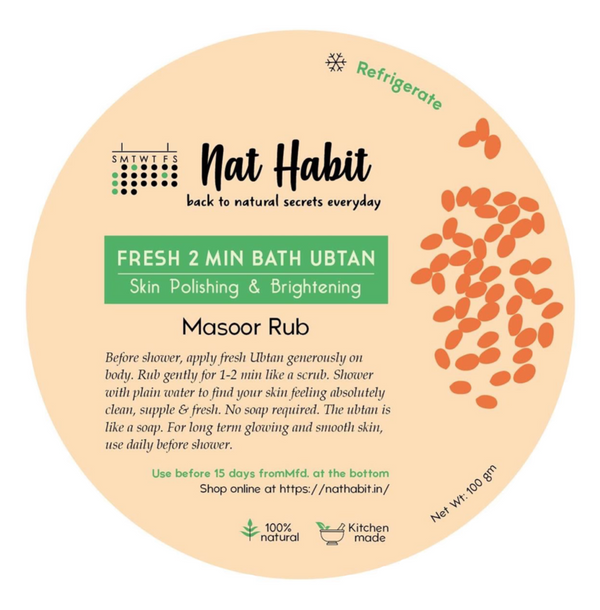 Masoor Rub Bath Ubtan <br><i>Skin Polishing & Brightening</i>