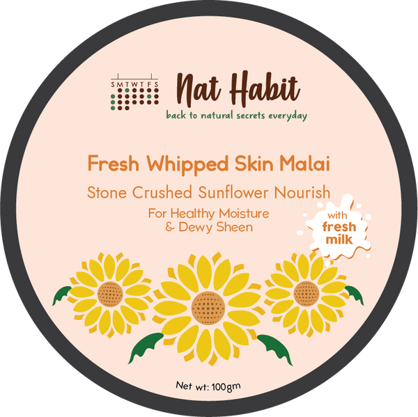 Stone Crushed Sunflower Malai <br><i>for all skin types | 24 HR moisture</i>